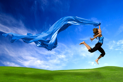 Woman jumping 2